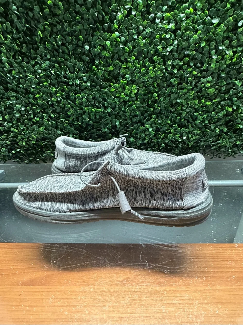Hey Dude Men's Wally Sport Knit Slip-On Loafers in Charcoal